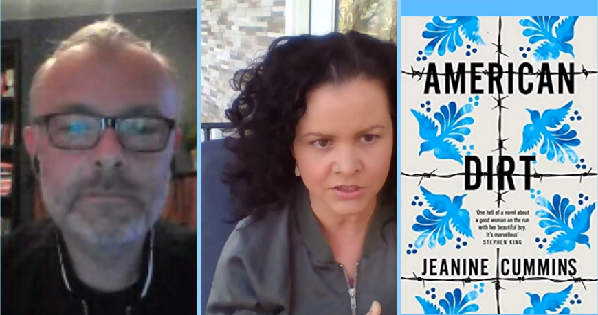 Last night on  #ShelfAnalysis we went live to just outside New York city to talk to a locked down  @jeaninecummins. She sat on her deck and drank a cocktail, I had a beer in my sitting room, we chatted books.