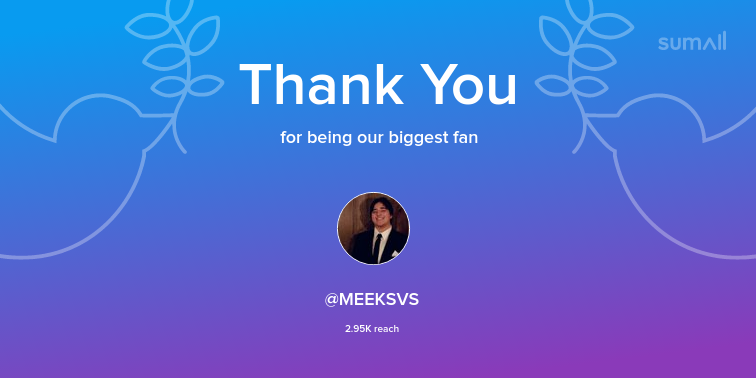jenndvd's tweet photo. Our biggest fans this week: MEEKSVS. Thank you! via https://t.co/JDEV9lzHsD https://t.co/r4xWMHNOSh