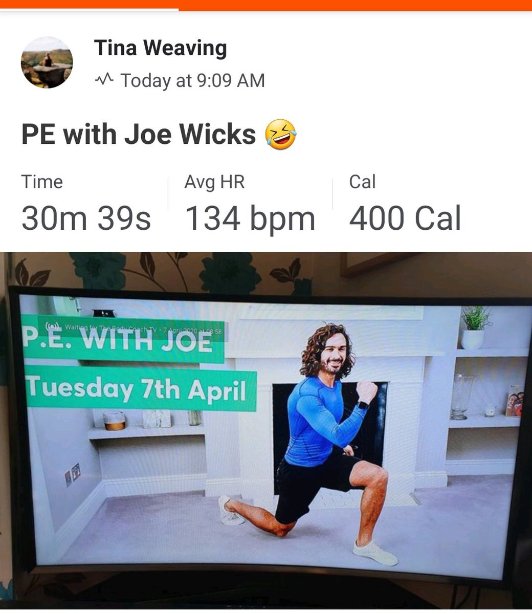 tinyteew's tweet photo. @thebodycoach Completed my first one today after a 4k run and 5k walk and loved it!! 💙 https://t.co/UsqSxYs2kb
