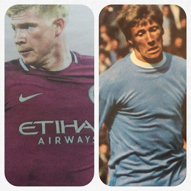 Head to Head is a new series on DTKS attempting to compare and rate the best  #MCFC players from different eras. Number 1 pitched two very similar players, KEVIN DE BRUYNE and COLIN BELL together:  https://downthekippaxsteps.blogspot.com/2020/03/head-to-head.html