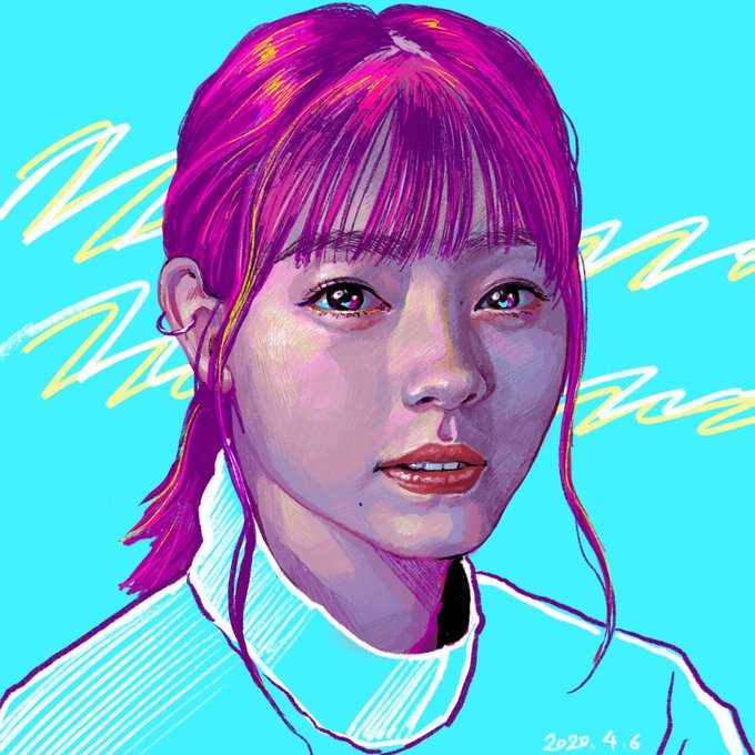 自宅時間が長いのでイラスト練習してる 西野七瀬さん チョーヒカルのイラスト