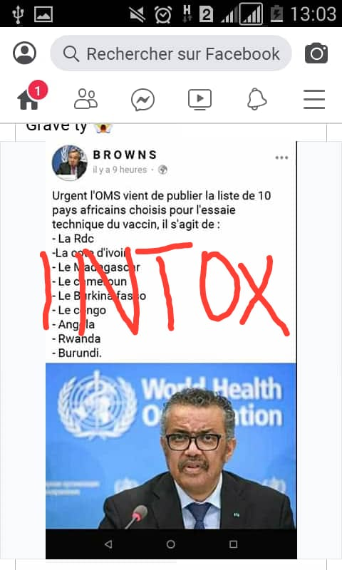  Le  @mspls_bdi dément catégoriquement les informations qui circulent sur les réseaux sociaux faisant état d’un "essai technique du vaccin  #COVIDー19 au  #Burundi" et "de la réception des vaccins offerts par la  #China" #stopfakenews  #CoronaVirusUpdates