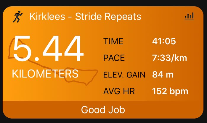 Laura_Slats's tweet photo. Daily exercise done ✅🏃🏻‍♀️☀️💪🏼 #scissettstriders #striderepeats #halfmarathontraining https://t.co/VmuzVt0cWE