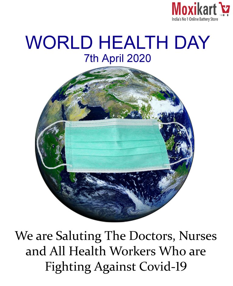 KartMoxi's tweet image. World Health Day 2020
We are Saluting The Doctors, Nurses and All Health Workers Who are Fighting Against Covid-19

#moxikart #onlinebatterystore #Corona #WorldHealthDay