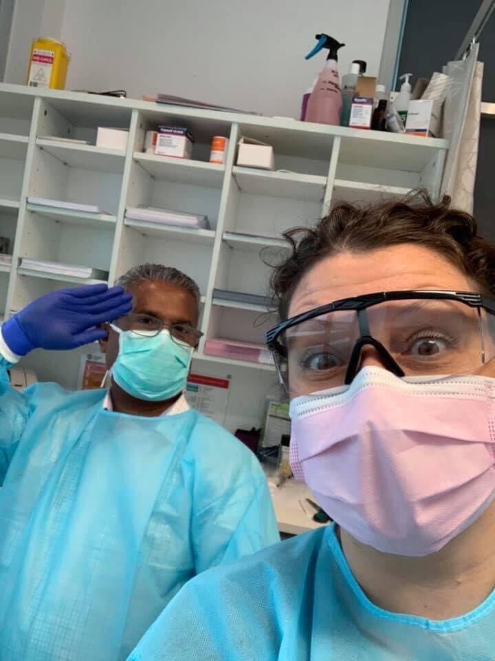 drvinnytran's tweet photo. Running vaccination clinics with universal precaution. #keepingsafe #inandout #phoneconsultfirst #reduceexposure #covid19 #keepingsafe https://t.co/HCQvwQLEEz