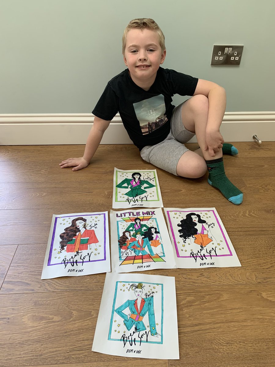 Mickytimmins's tweet photo. @LittleMix thank you so much for keeping my little boy Ollie entertained during isolation, he loves you girls and can’t wait for the new album! 😀😀 https://t.co/00CgrWNeYX