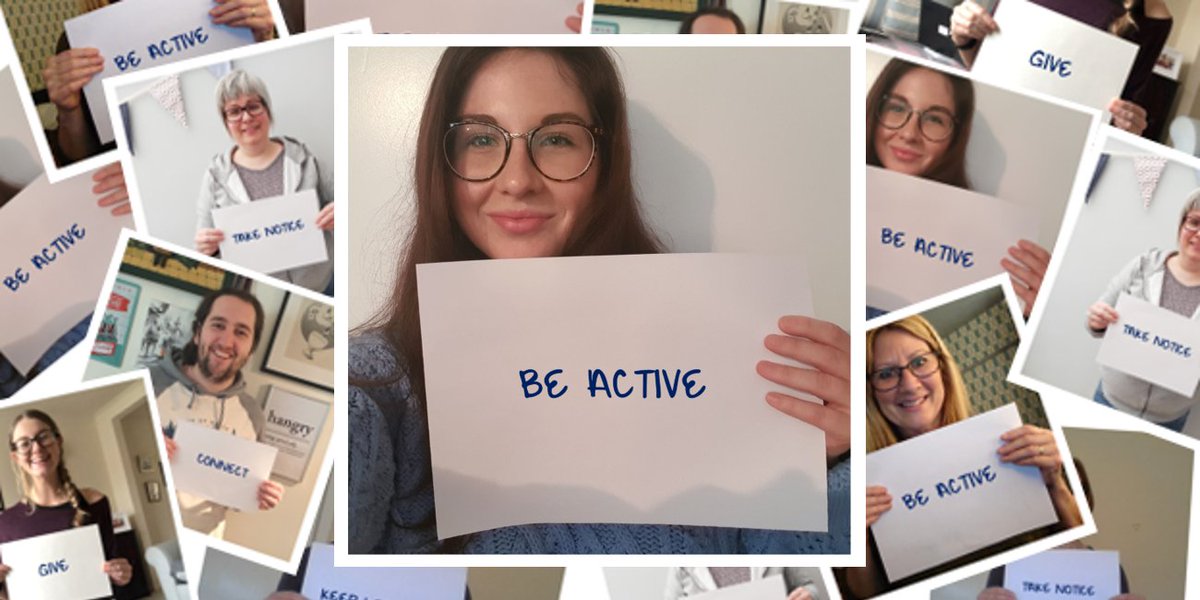 Jade-BE ACTIVE - Being active isn't always about exercise but it's one of the ways I look after my #mentalhealth. I've done a mix of everything from yoga to running&amp;all the women on my rugby team are staying in touch doing virtual workouts 3x wk #wellbeing bit.ly/5way2well
