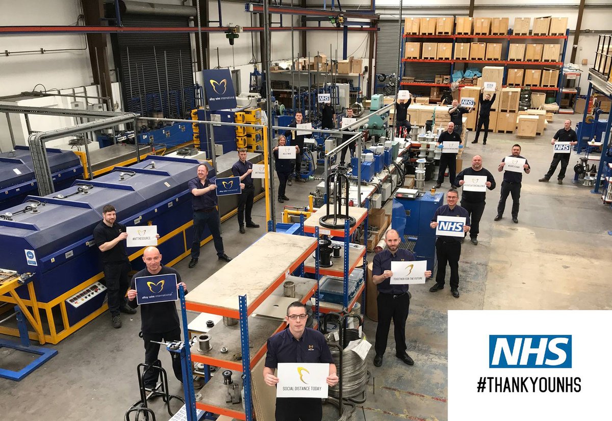 mtimagazine's tweet photo. Alloy Wire International has been commissioned to manufacture more than 5km of material that will be used in parts for life-saving equipment destined for the Nightingale Hospital in London @AlloyWire #wire #WireProduction #COVID19 #coronavirus #NHSNightingale https://t.co/USWWC01Usk