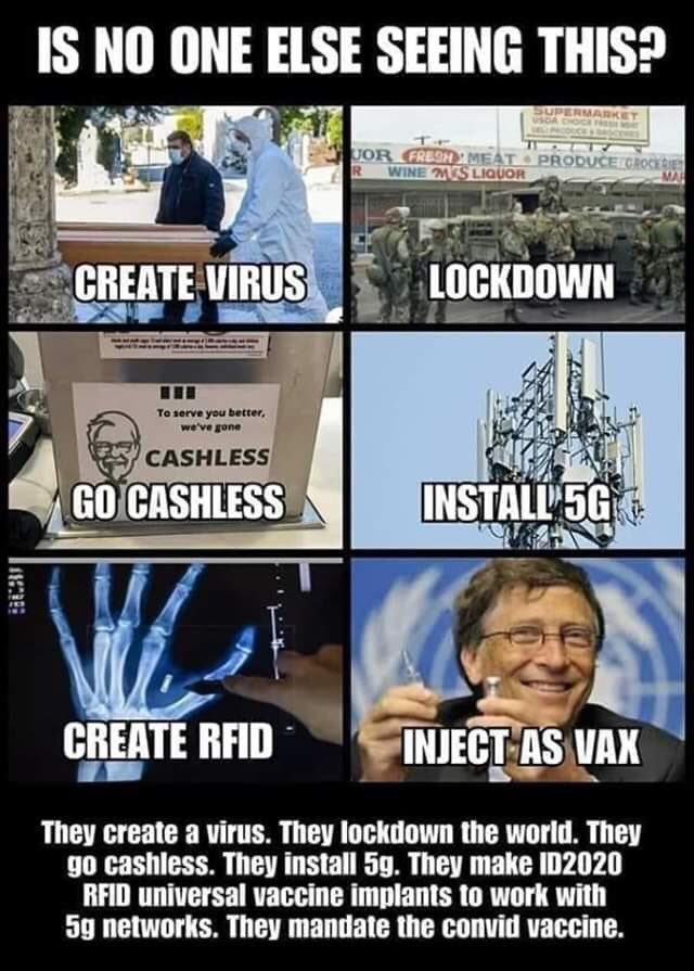 Research Globally, #Stop5G ,  #ID2020 , you Will see how it's all globally staged pandemic, kill small business, vaccinate all humans with tracking Chip which with 5G humans will be part of  #IoT