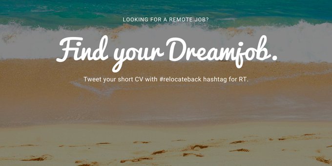 relocateback's tweet photo. 🔴🔴🔴Senior Customer Support
🔴#Anywherejob
🔴https://t.co/JoKBB08dJc
🔴🔴🔴@europelangjobs
#remote #remotejob #relocateback #remotehiring #freelance #freelancing #freelancer #designer #writer #editing #marketing https://t.co/zpK9yMRxKX