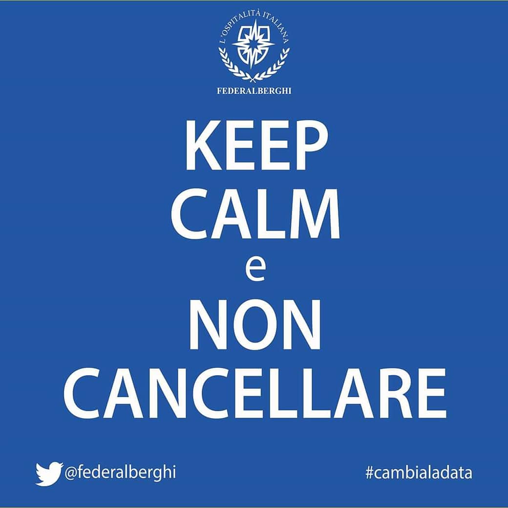 FederalberghiLZ's tweet photo. Flessibilità delle prenotazioni - campagna
#noncancellare ➡️ #cambialadata
#dontcancelreservations ➡️ #changethedate
#federalberghi https://t.co/05c1FrV34s