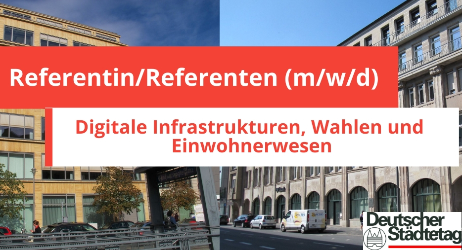 #Stellenausschreibung #Stellenangebot: Wir suchen eine/n wiss. Mitarbeiter/-in bzw. Referentin/Referenten(m/w/d) für digitale Infrastrukturen, Wahlen und Einwohnerwesen. Dienstort: Berlin oder Köln. Bewerbungsschluss: 17. April.
Mehr Infos: 👉staedtetag.de/wirueberuns/st…