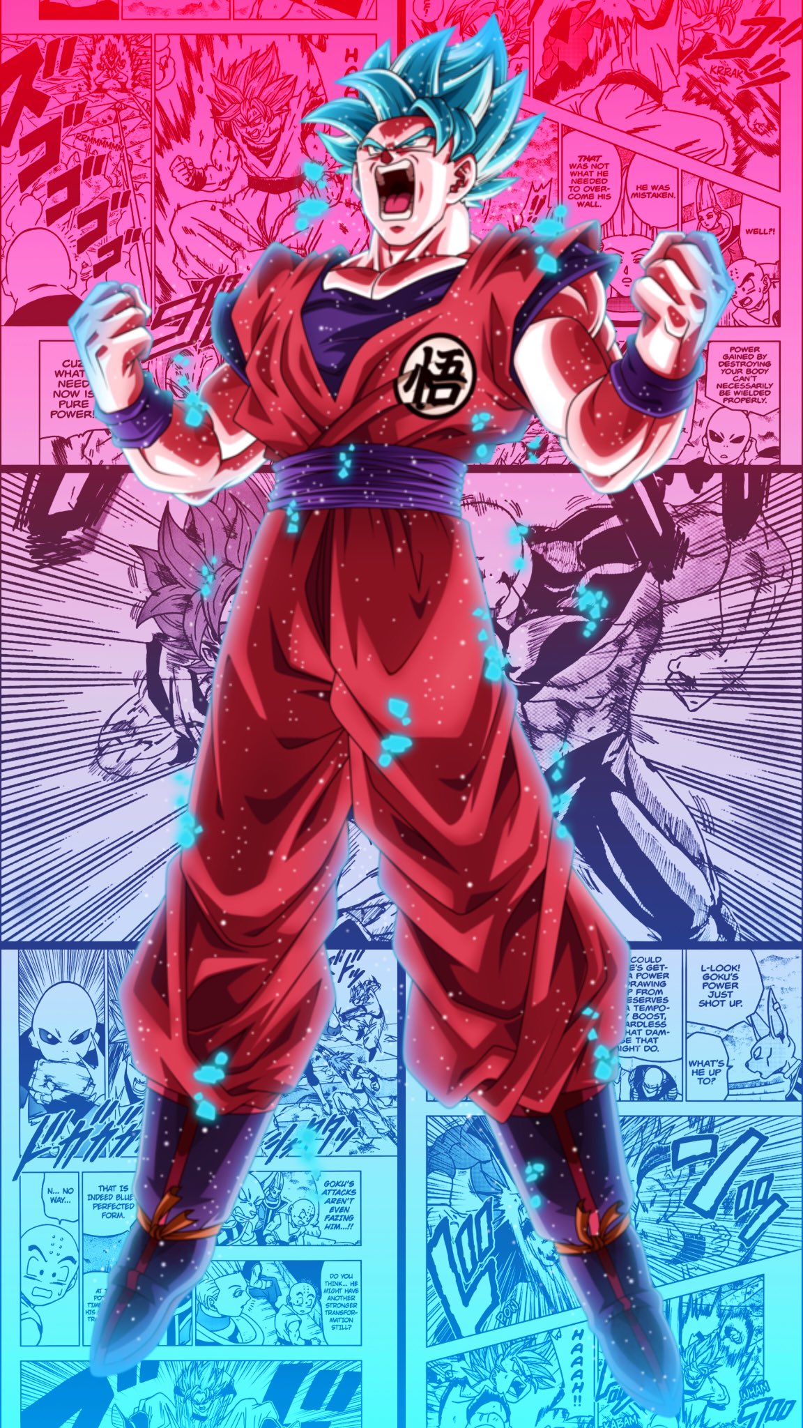 Ssj blue kaioken  Dragon ball super manga, Dragon ball super goku