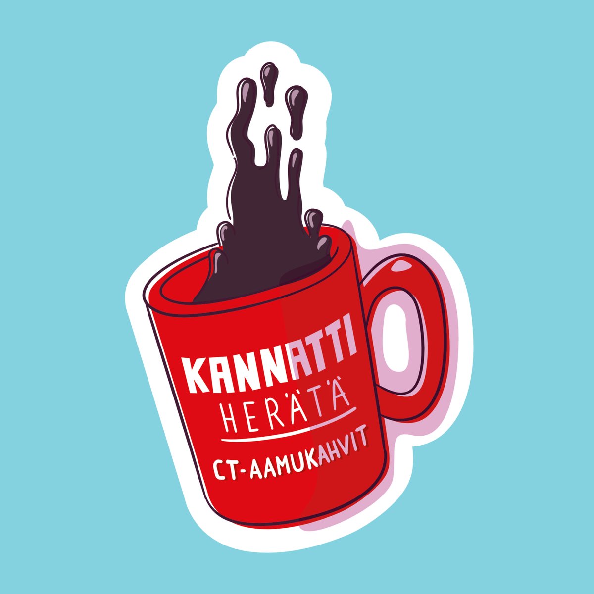 JaakkoMehtala's tweet photo. Taisin tehdä nämä #läppäritarra ’t joskus vuosi takaperin, mutta unohdin jakaa asian someen. Joten tässäpä # on. #ctjkl #kovassaseurassa #madeinaffinity #vectorart #affinitydesigner #stickers https://t.co/ZiEHjl79s8