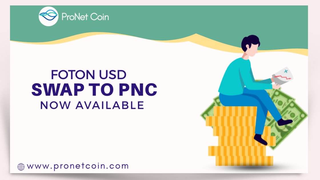 Foton USD to PNC swap is now available, you can swap your coins on pronetcoin.com #FotonUSD