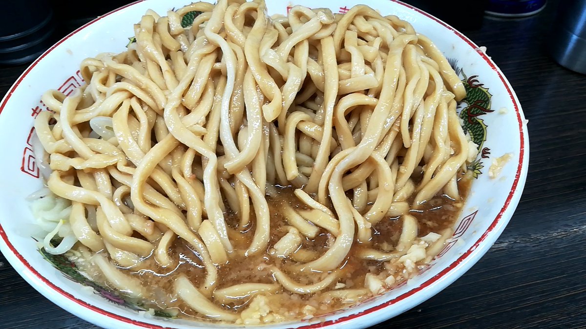 オンナ二郎 On Twitter 4 7川越二郎 小豚麺半分ニンニクましまし 美味しい ヽ