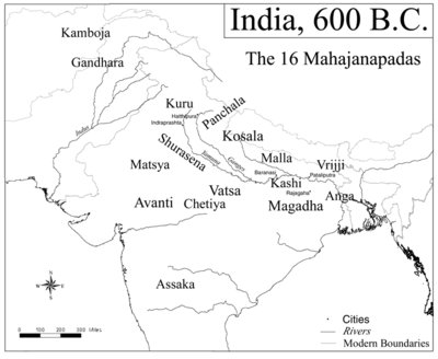 1. Magadha Empiresa) Haryanka DynastyMagadha was ruled by the descendants of Jarasandha, hundreds of years after Kurukshetra, with its capital at Girivraja ( Rajgir).The last king of this dynasty named Vipunjaya was assassinated by his own minister Sunipa.