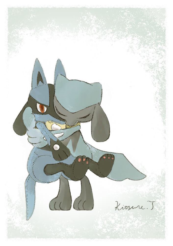 月森キツネ ルカリオのぬいぐるみがだいすきなリオル ポケモンと生活 月森キツネ ルカリオのぬいぐるみがだいすきなリオル ポケモンと生活