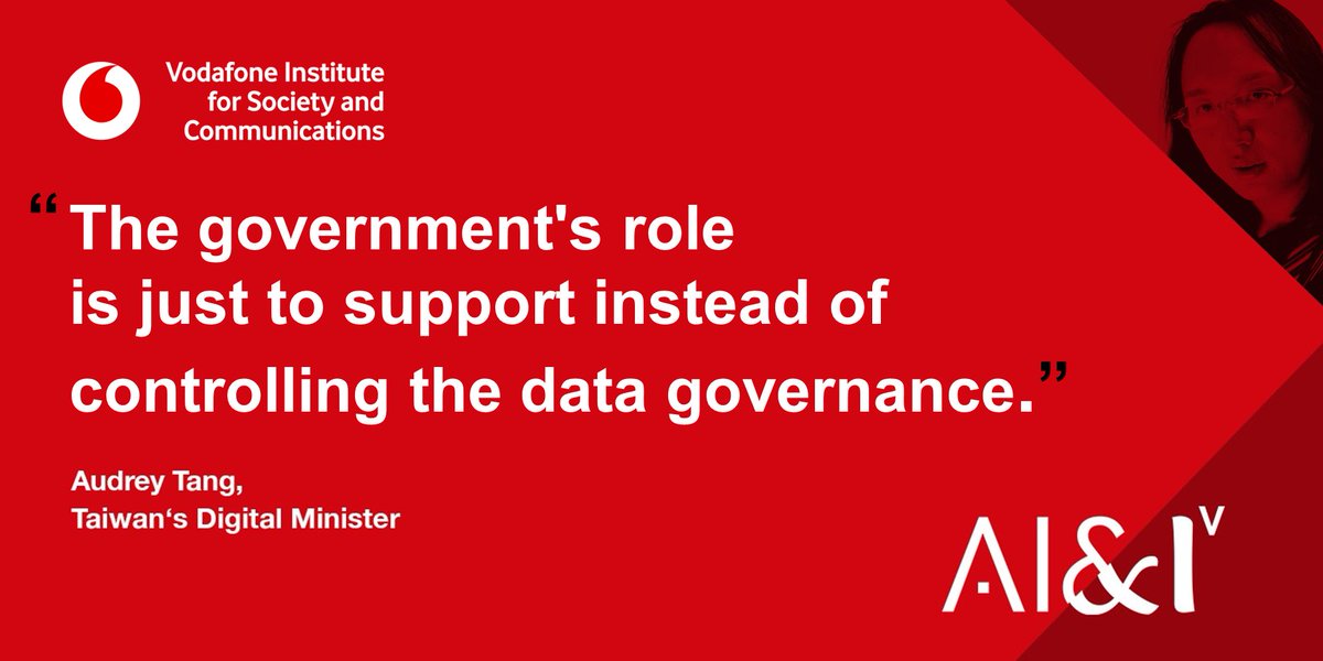 vf_institute's tweet photo. In last week’s AI&I #vTalk with @audreyt and @agoerlach Taiwan's Digital Minister defined a #datacollaborative. Watch the full #AIandI discussion: https://t.co/0sLFI7Mxkw
@vodafone_de @VodafoneBiz @vodafone_medien @VodafoneGroup https://t.co/OIoHREEp0U