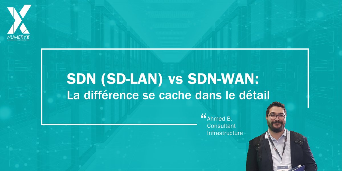 [Parole d'expert] : Ahmed B. - Consultant en infrastructure, nous décrit les points communs ainsi que les différences entre SDN et SD-WAN. A découvrir ici : bit.ly/2Vai0u1
#NUMERYX #Paroledexpert #SDN #SDWAN #infrastructures