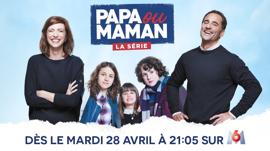 La série familiale #PapaOuMaman avec @florentpeyreoff et @emiliecaen à partir du mardi 28 avril sur @M6