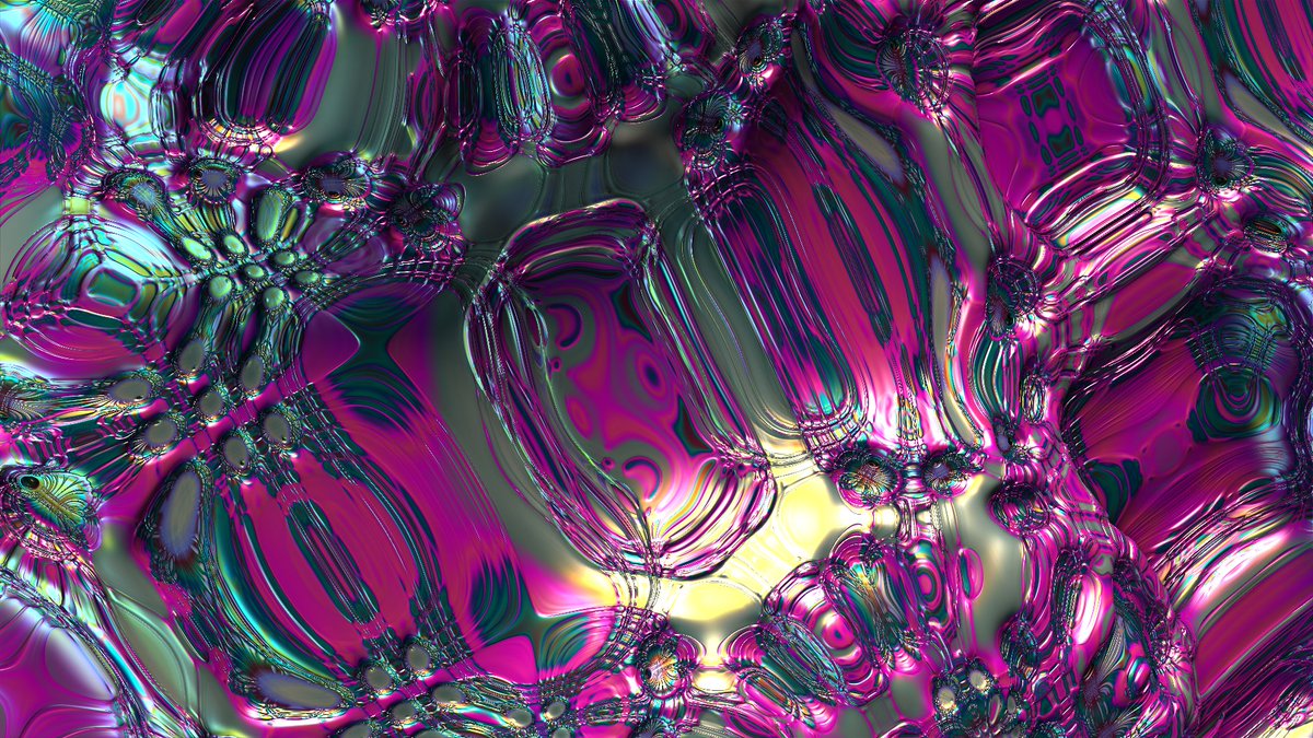 InfiniteIterat's tweet photo. "Vaporwave Reflow"
Watch animation on IGTV: https://t.co/vyRcGfLXjf
#art #digitalart #vj #vjloop #abstract #fractal #mb3d #metal #bulb #fractalart #geometryart #trippy #trippyart #psychedelic #trippyvideo #mandelbulb3d #chrome #infiniteiterations https://t.co/RFNZ4Gbt2M