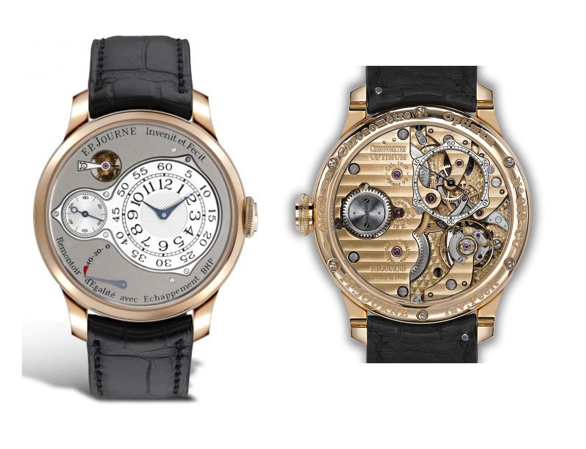 Spotlight on <a href="/fp_journe/">F.P.Journe Official</a> 18ct rose gold Chronometre Optimum watch featured in our debut television advert. This model has a 70 hour power reserve and Sapphire crystal open back design detail #FromTheHeartOfMayfair