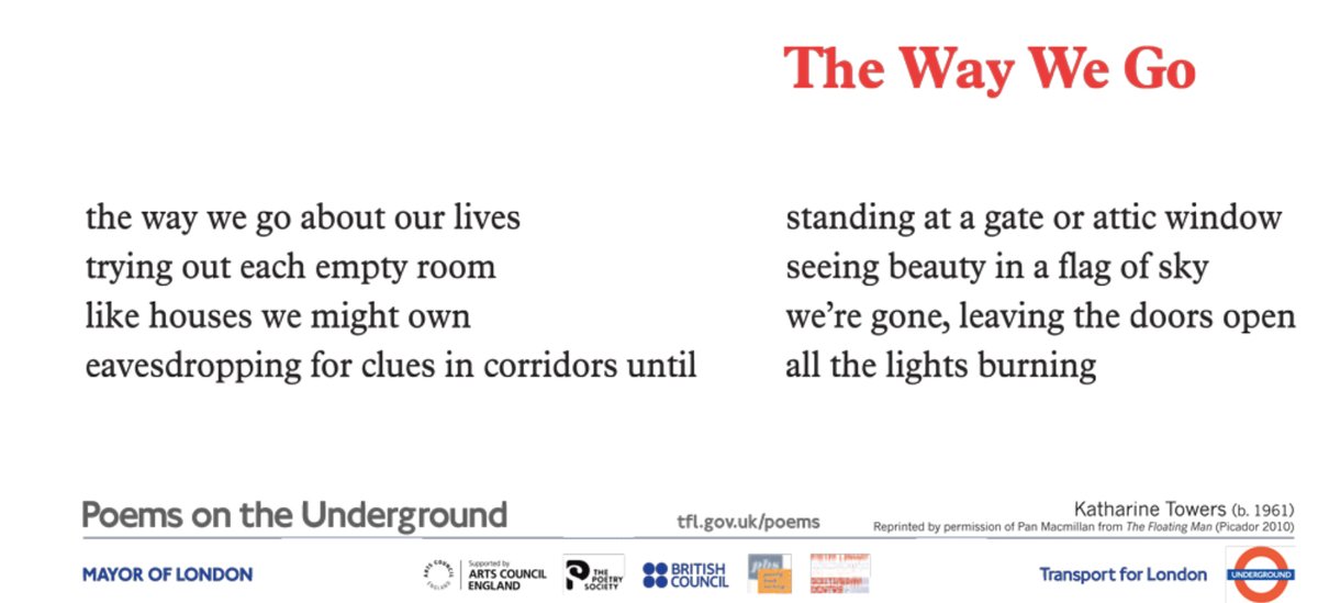 65 The Way We Go by Katharine TowersWith thanks to the poet for permission to read and post her work here #PandemicPoems  https://soundcloud.com/user-115260978/65-the-way-we-go-by-katharine-towers