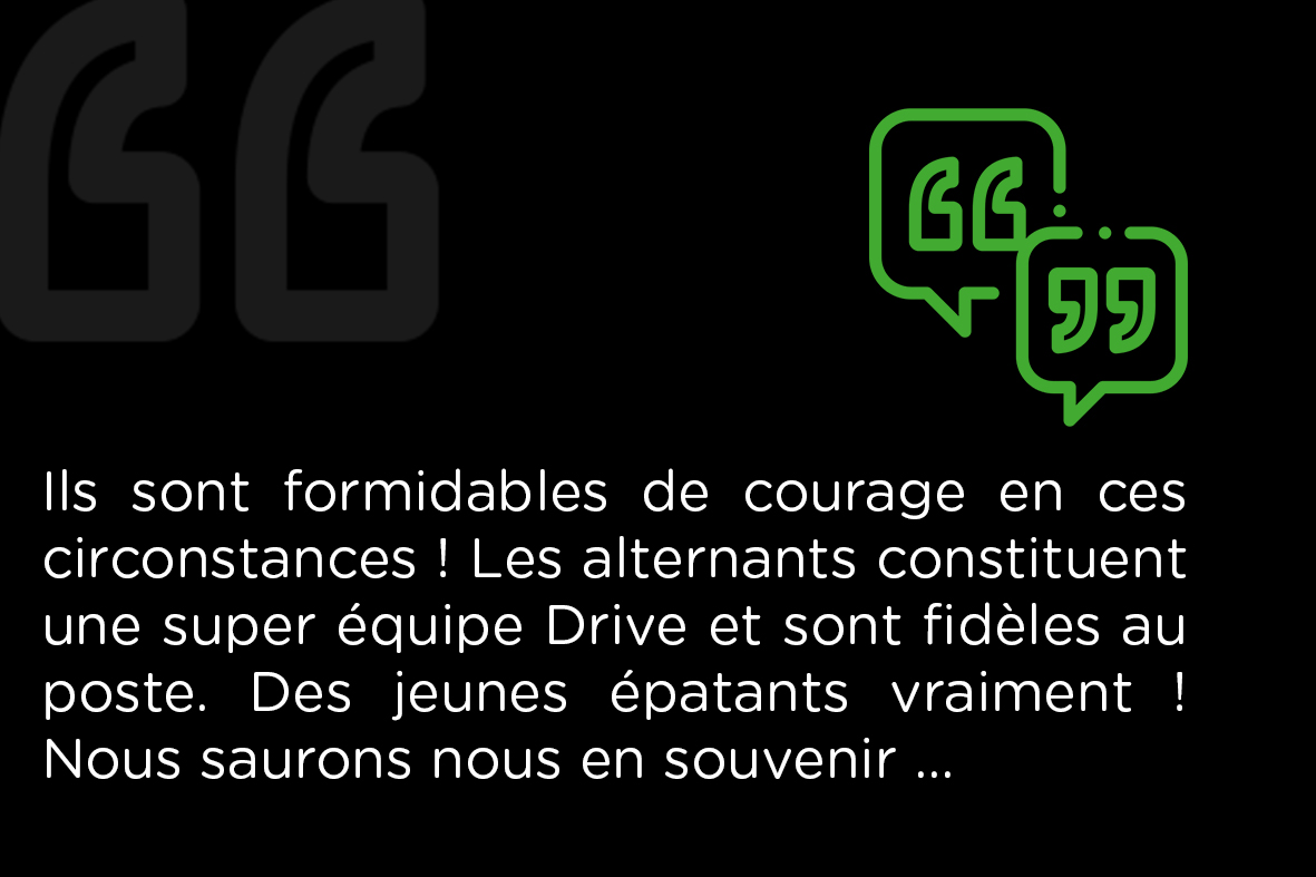 Nos HÉROS du quotidien ! 👏
Un grand MERCI à Madame D. directrice générale d'Intermarché sur la Côte, pour son message d'encouragement 😊