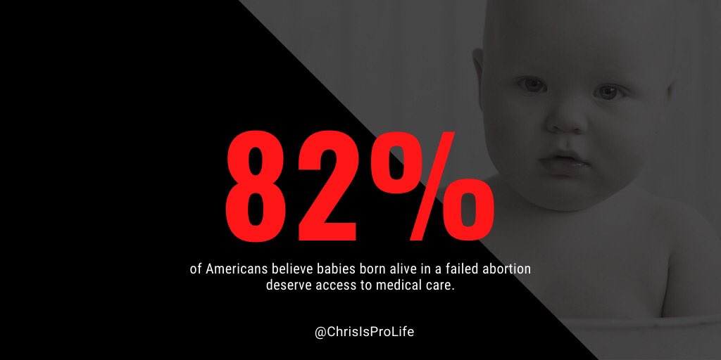 ChrisIsForLife's tweet photo. When I heard Governor Northam say that he supported leaving babies who survive an abortion to die, my wife and I decided we had to take a stand. We all should be able to agree this barbaric practice must end — and most Americans do. #ProLife #BornAliveProtection https://t.co/9ZFZLlAV21