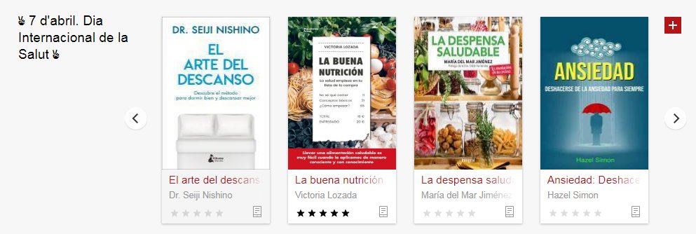 Avui #DiaInternacionaldelaSalut, a #eBiblioCat trobareu una selecció bibliogràfica sobre hàbits saludables, alimentació, reducció de l’estrés, posar-se en forma i guanyar benestar.  bit.ly/2x9AWBj
#joemquedoacasa #bibliotequesacasa #bibliotequescat
