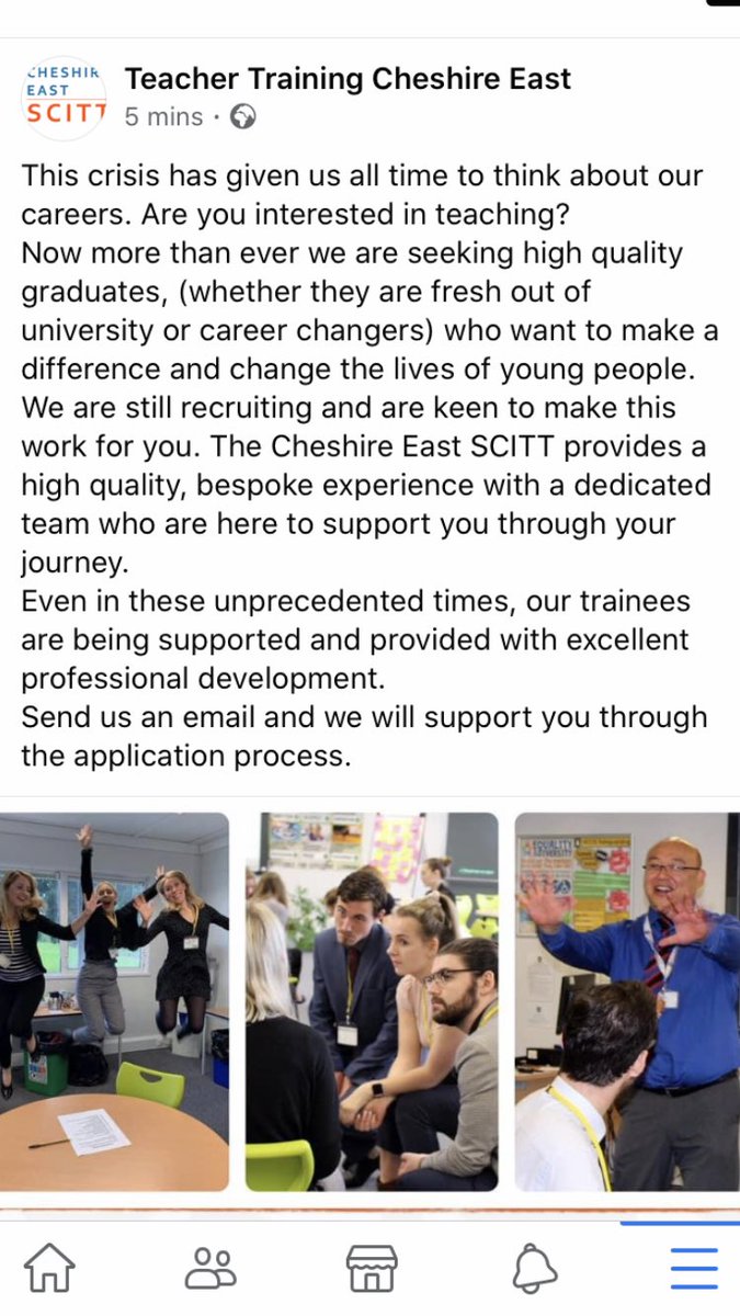 CheshireCHA's tweet photo. Interested in teaching? https://t.co/wDGgpo3oSw