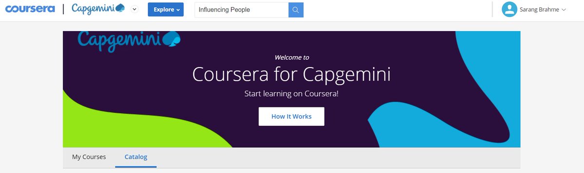 Big kudos to <a href="/Capgemini/">Capgemini</a> for leveraging digital learning through <a href="/coursera/">Coursera</a> for all employees. There is no better time than today (every day) to upskill yourself and prepare for tomorrow. #lifeatcapgemini #loveyourcareer