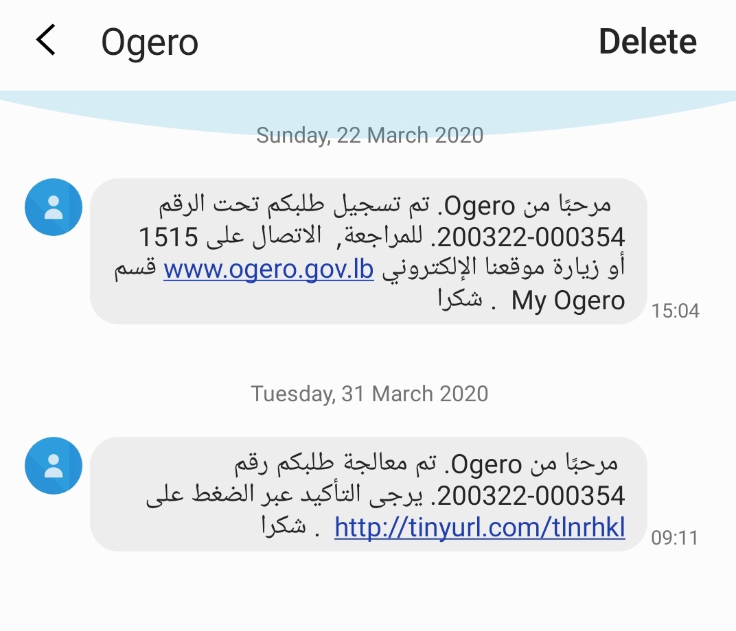 MaryHosry's tweet photo. @ikreidieh @OgeroTelecom hello, moumkin es2al kif betsakro talab elo 1 week m2addam eno fi 3otol bil internet w ma 3am yezbat, w mberih ba3edne de2a lal 1515 w mbalgha eno l3otol ma tsala7??? https://t.co/cJsUdk9Lz5
