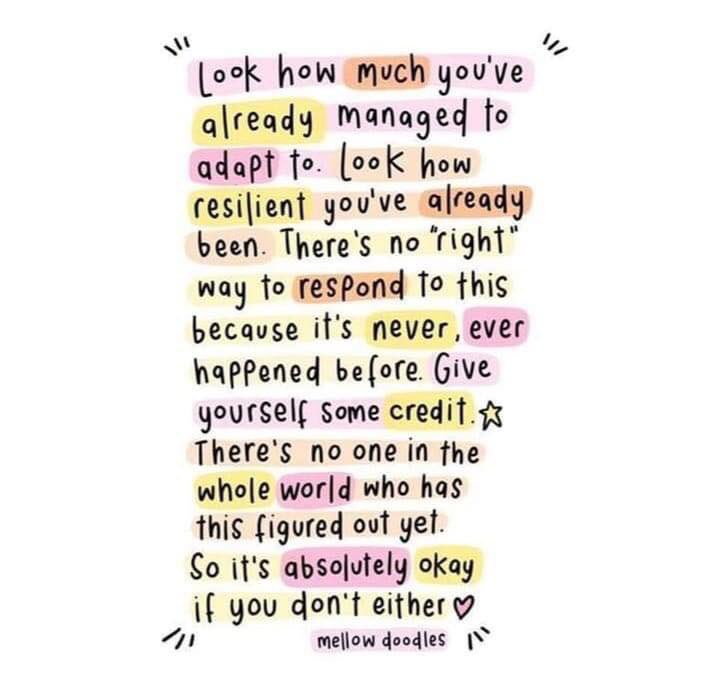 Today’s positive message. We have got this! Stay safe.