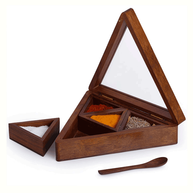 ethnicpip's tweet photo. Wooden Spice Box is used to store spices and it is perfect for your kitchen accessories. It is a multi-purpose container which can be used to store dry fruits, Keep jewellery and other small items. https://t.co/e6iEfLLglE https://t.co/1aogd2udeI