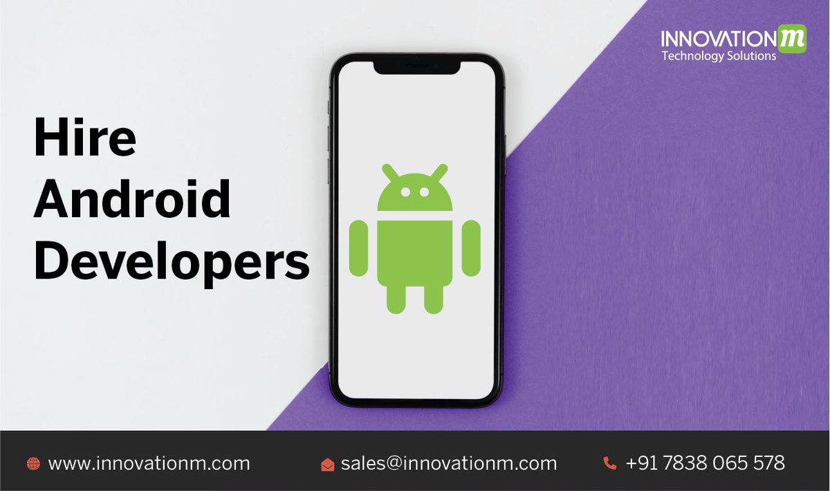 InnovationM_'s tweet image. InnovationM offers highly experience Android App Developers to build interactive Android Applications with fresh and creative concepts that can help your business flourish by using rich features and as per the trending app development tactics. 

#InnovationM #AndroidAppDevelopers
