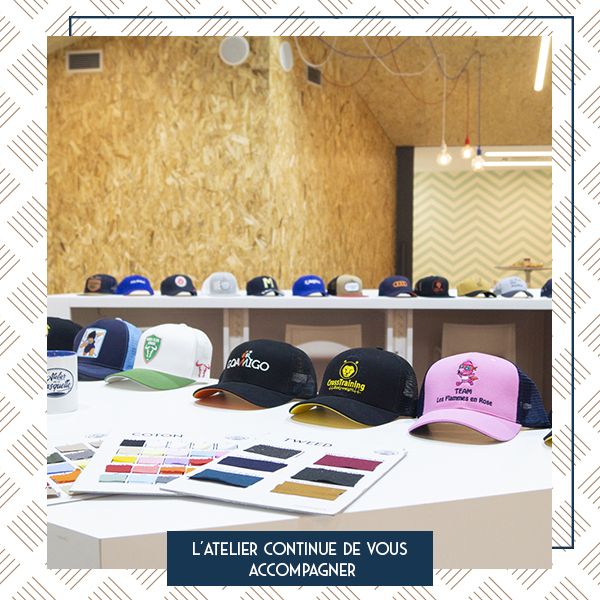 [ Commandes ✔️ ]

Un projet ? Une idée ? Sachez que l'atelier de la casquette continue de prendre en charge vos commandes et répond à toutes vos questions ! 😉