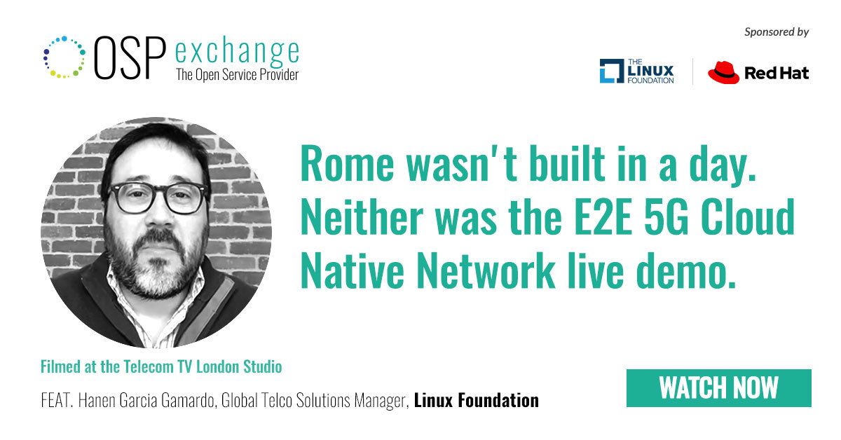 TelecomTV's tweet photo. Companies, manufacturers, vendors and operators worked together to show a fully-functional, live 5G demo - Watch now on: https://t.co/F2PoqjhmUS #OSPChannel #CloudNative #Kubernetes @RedHatTelco #OpenSource #Cloud https://t.co/LqNvqysFGc