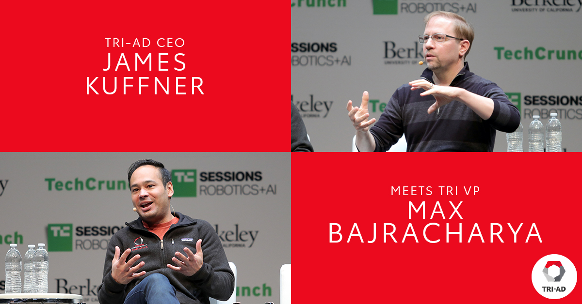 Woven_Toyota's tweet photo. In a rare chance to meet 2 giants in the robotics world, our CEO #JamesKuffner and #TRI VP of Robotics #MaxBajracharya speak in the latest #TechCrunch on how #robotics, #selfdrivingcars and #AI can help society.
Full video:
https://t.co/mOHDBvFq70
#TRI_AD https://t.co/yWmU3F72JS