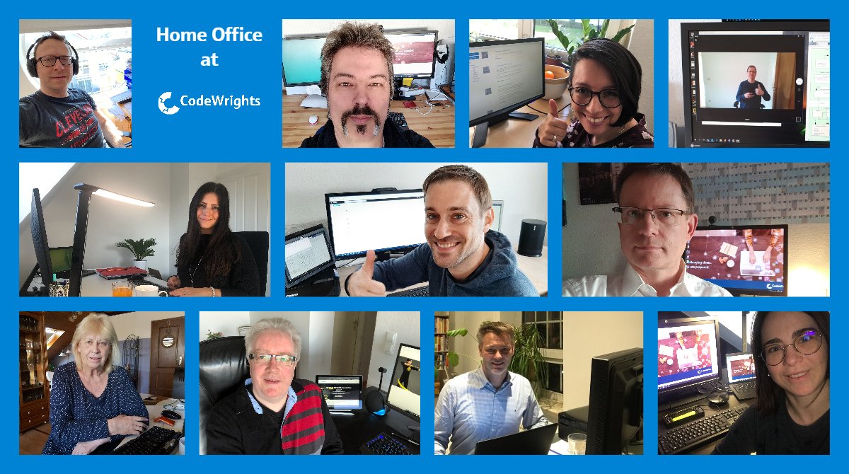 WrightsCode's tweet photo. Have you seen any difference in working with CodeWrights besides having more web conferences? Hopefully not. CodeWrights today wants to share some impressions from colleagues working from home. 

#stayhealthy #staysafe #coronavirus #covid19 #homeoffice https://t.co/uj3O9Xh66q
