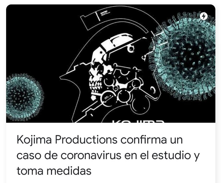 jotaefecueme's tweet photo. Kojima confirma un caso de coronavirus en el estudio y toma medidas:

HACER UN JUEGO SOBRE UNA PANDEMIA https://t.co/Cyr2ECiicq