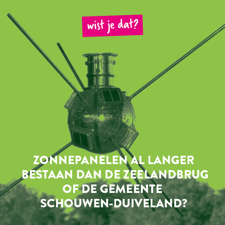 Een van de eerste satellieten van de VS, de Vanguard 1, had al zonnepanelen in 1958. De Zeelandbrug is van 1965 en de gemeente Schouwen-Duiveland is in 1997 ontstaan.

#yesc #youngenergysocietychallenge #energietransitie #klimaatverandering #wistjedat #klimaatfeitjes #zeeland