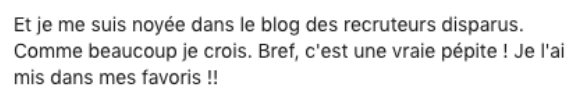 LCDRD_'s tweet photo. Feedback sympa sur le site :)

Dans les ressources les + visitées à ce jour:

1/Template de brief, partagé par Recruiter's Kitchen.
2/Boolean Builder, de Clémence Lepiez.
3/Trello sur les messages.
4/Le mindmap sourcing de @CMorgane42
...

Merci!
➡️https://t.co/nOj0S1yiY8 https://t.co/1e5WiakBEv