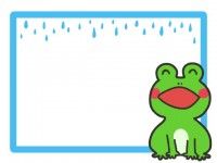 素材ラボ 新作イラスト かわいいカエルと雨模様フレーム 高画質版dlはこちら T Co G9a9awzenr 投稿者 ゆりゆりのゆりさん ご覧いただき ありがとうございます かわいいカエル カエル 雨 フレーム 梅雨 六月 水 かわいい 生き物