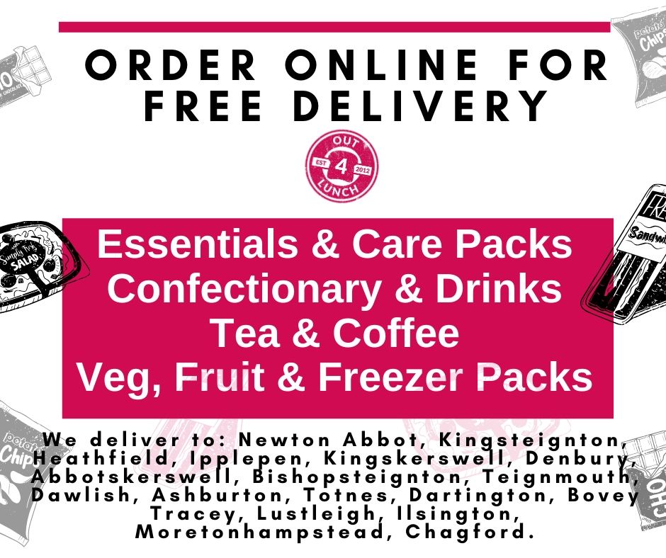 Out4LunchDevon's tweet photo. Yay! We’re now able to take orders online! 
🍏🍊🍇🥬🥒🥦🥔🧅🥕🥚🥓🍞🍫
Minimum order only £20 with Free delivery 🚚 
Click here to order👇👇👇
https://t.co/YS14u6Bxrh

#newtonabbot #fooddelivery #keyworker 
#kingsteignton #totnes #bovey #kingskerswell #chudleigh https://t.co/sv0Lgac9EX