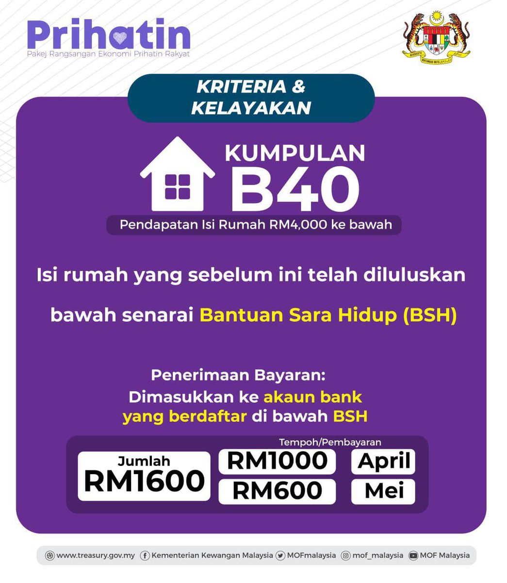 Muar Bandar Diraja On Twitter Kriteria Kriteria Dan Kelayakan Penerima Bantuan Prihatin Nasional