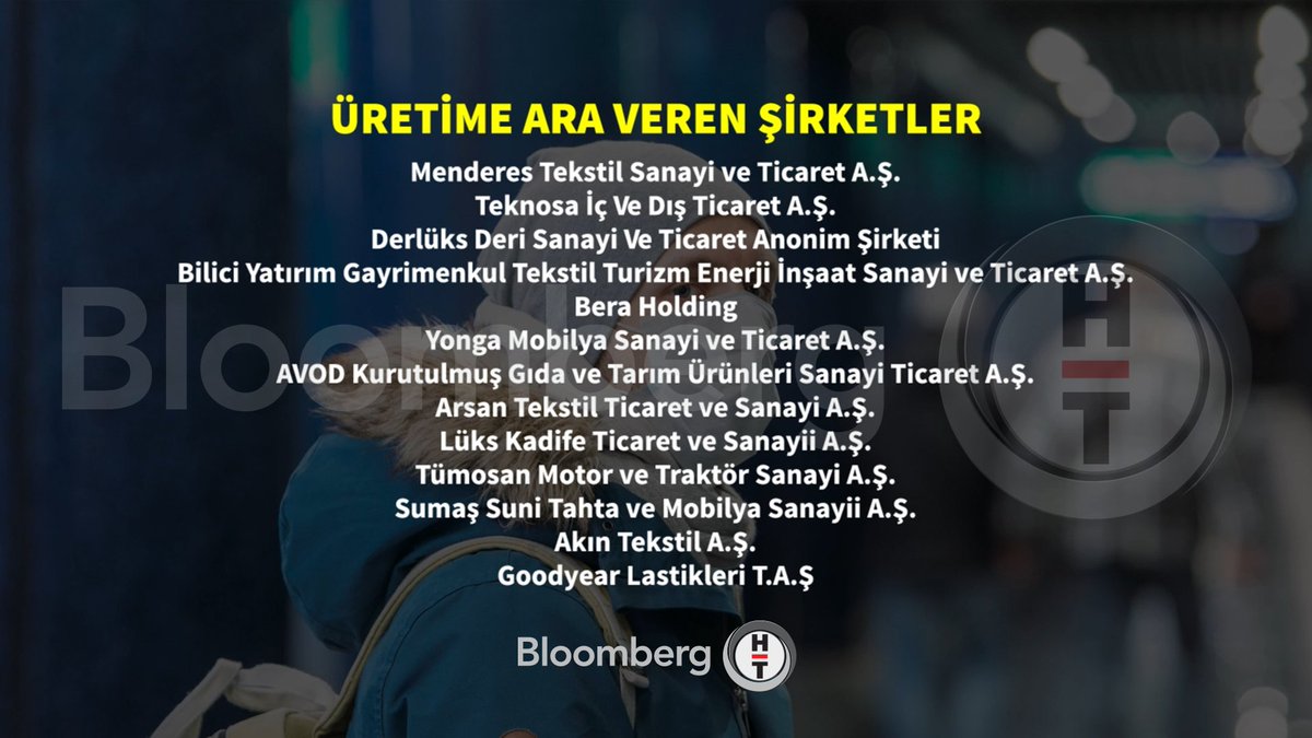 📌 #Koronavirüs | Üretime ara veren şirketler