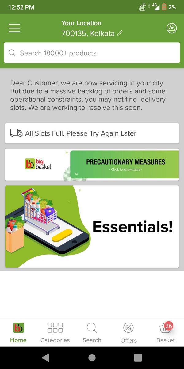 bigbasket on Twitter "We are sorry you feel this way, we are assuming