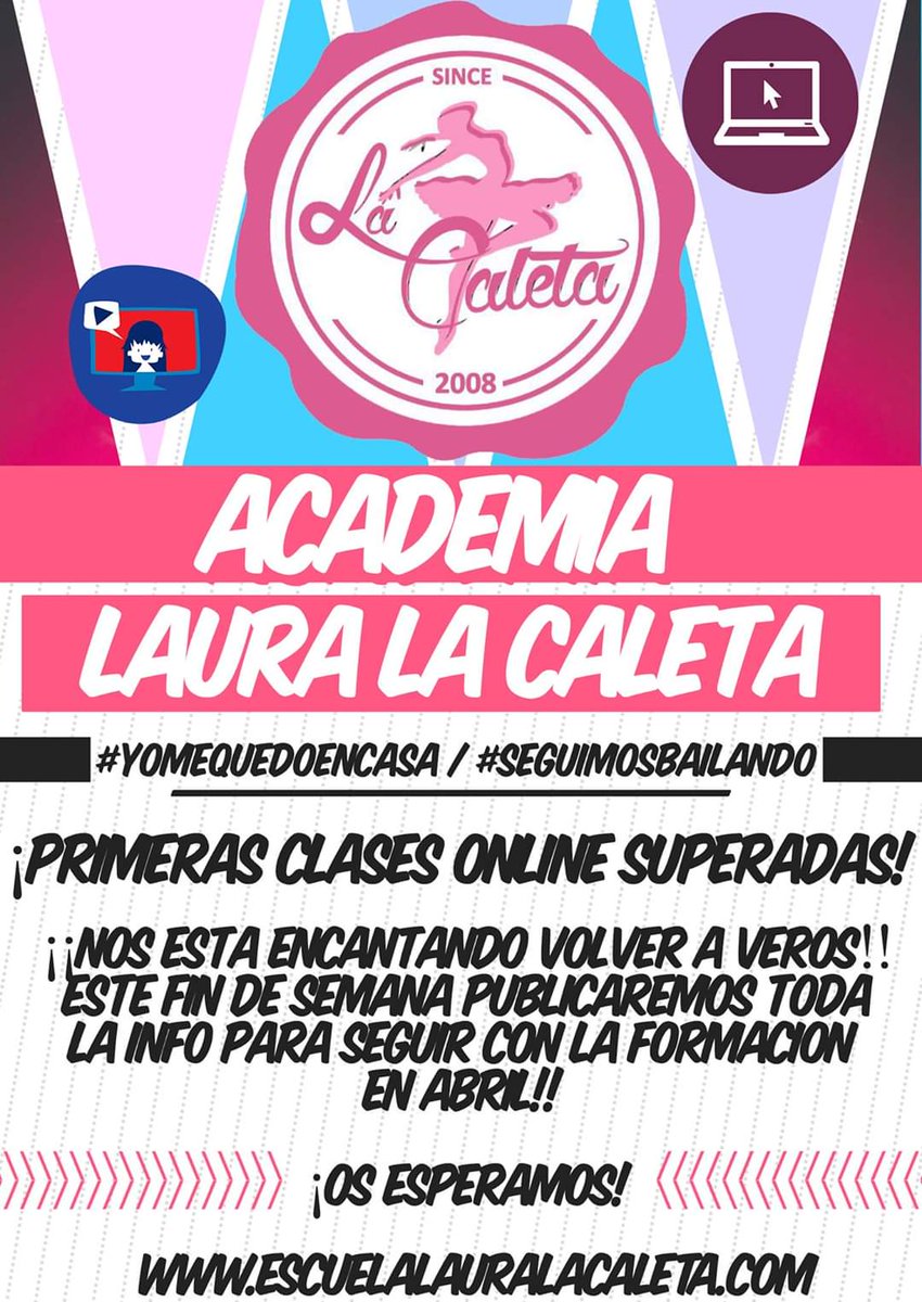 jorge_susi's tweet photo. La Academia de Baile Laura la Caleta en #Móstoles se queda en casa y da las clases ONLINE https://t.co/8K9ht5pT9z